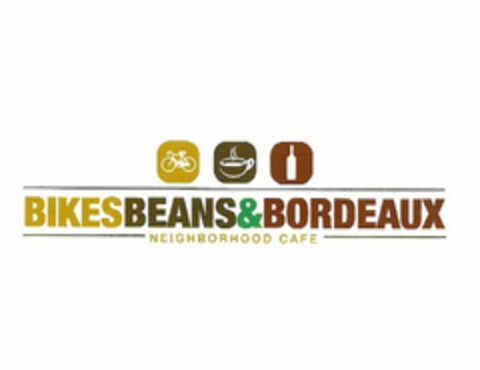 BIKESBEANS&BORDEAUX NEIGHBORHOOD CAFE Logo (USPTO, 10.08.2010)
