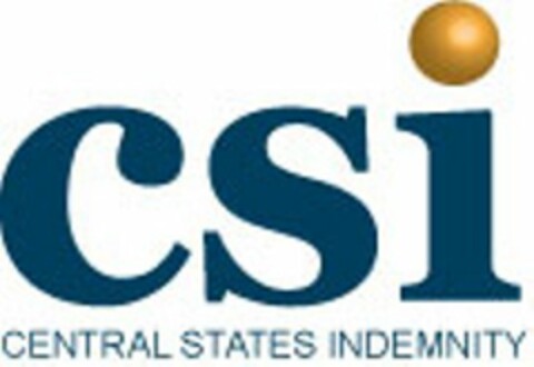 CSI CENTRAL STATES INDEMNITY Logo (USPTO, 06/28/2011)