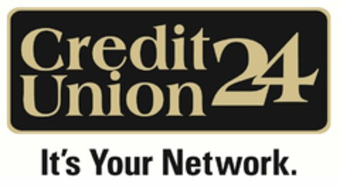 CREDIT UNION 24 IT'S YOUR NETWORK. Logo (USPTO, 09/23/2011)