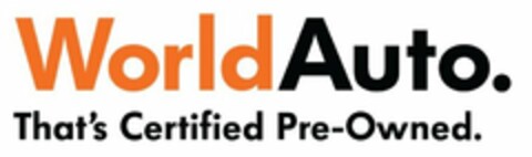 WORLDAUTO. THAT'S CERTIFIED PRE-OWNED. Logo (USPTO, 31.10.2011)