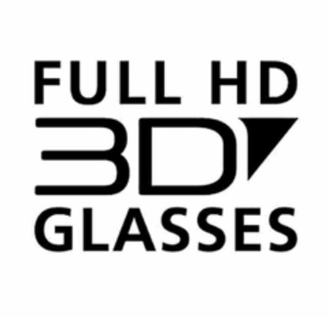 FULL HD 3D GLASSES Logo (USPTO, 01/18/2012)