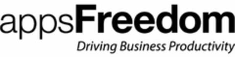 APPSFREEDOM DRIVING BUSINESS PRODUCTIVITY Logo (USPTO, 02/14/2012)