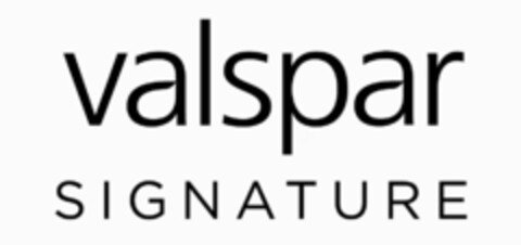 VALSPAR SIGNATURE Logo (USPTO, 22.02.2012)