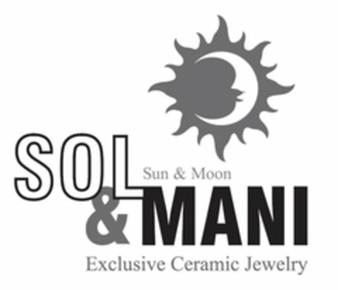 SOL & MANI SUN & MON EXCLUSIVE CERAMIC JEWELRY Logo (USPTO, 19.03.2012)