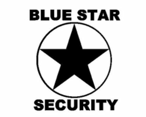 BLUE STAR SECURITY Logo (USPTO, 07.03.2014)