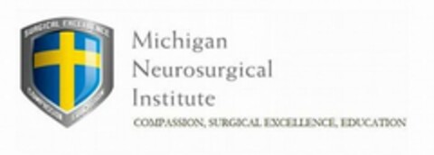 MICHIGAN NEUROSURGICAL INSTITUTE, COMPASSION, SURGICAL EXCELLENCE, EDUCATION Logo (USPTO, 15.03.2014)