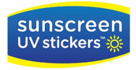 SUNSCREEN UV STICKERS Logo (USPTO, 07/03/2014)