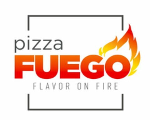 PIZZA FUEGO FLAVOR ON FIRE Logo (USPTO, 10/27/2014)