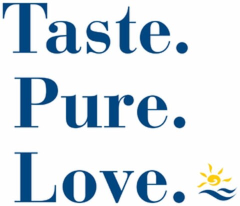 TASTE. PURE. LOVE. Logo (USPTO, 03/06/2015)