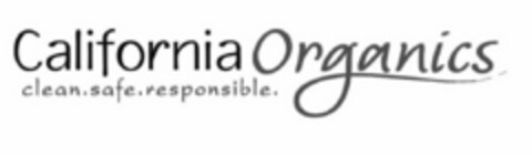 CALIFORNIA ORGANICS CLEAN. SAFE. RESPONSIBLE Logo (USPTO, 06/10/2015)