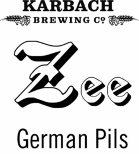 KARBACH BREWING CO. ZEE GERMAN PILS Logo (USPTO, 11/03/2015)