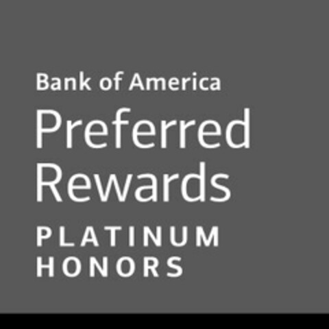 BANK OF AMERICA PREFERRED REWARDS PLATINUM HONORS Logo (USPTO, 12.11.2015)