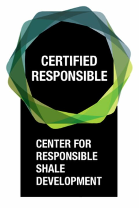 CERTIFIED RESPONSIBLE CENTER FOR RESPONSIBLE SHALE DEVELOPMENT Logo (USPTO, 03.11.2016)