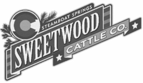 STEAMBOAT SPRINGS SWEETWOOD CATTLE CO. Logo (USPTO, 04/10/2017)