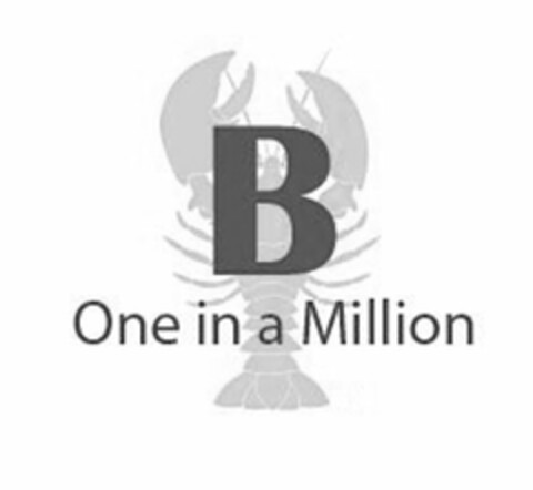 B ONE IN A MILLION Logo (USPTO, 12.04.2017)