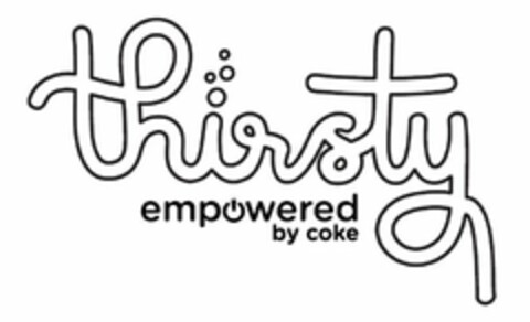 THIRSTY EMPOWERED BY COKE Logo (USPTO, 06/09/2017)
