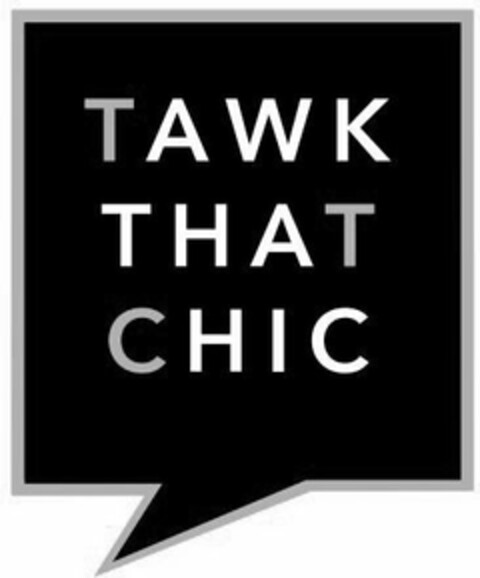 TAWK THAT CHIC Logo (USPTO, 20.12.2017)