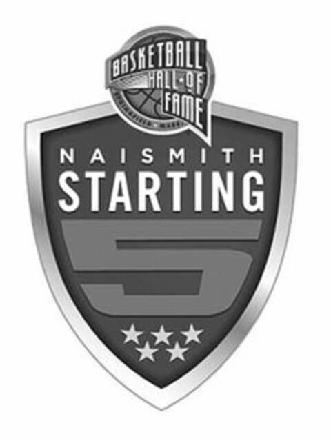 BASKETBALL HALL OF FAME NAISMITH STARTING 5 Logo (USPTO, 12/22/2017)