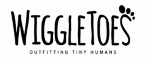 WIGGLETOES OUTFITTING TINY HUMANS Logo (USPTO, 02.04.2018)