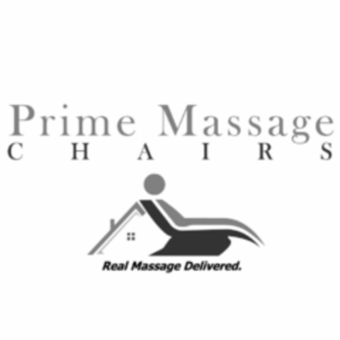 PRIME MASSAGE CHAIRS REAL MASSAGE DELIVERED. Logo (USPTO, 07.05.2018)