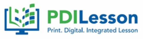 PDILESSON PRINT. DIGITAL. INTEGRATED LESSON Logo (USPTO, 08.01.2019)