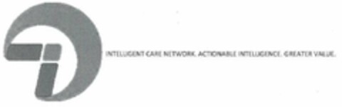 I INTELLIGENT CARE NETWORK ACTIONABLE INTELLIGENCE. GREATER VALUE. Logo (USPTO, 04/16/2019)