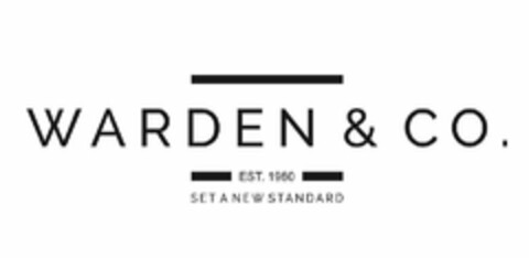 WARDEN & CO. EST.1980 SET A NEW STANDARD Logo (USPTO, 29.10.2019)