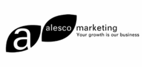 A ALESCO MARKETING YOUR GROWTH IS OUR BUSINESS Logo (USPTO, 01/16/2009)