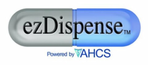 EZDISPENSE POWERED BY AHCS Logo (USPTO, 07/15/2009)