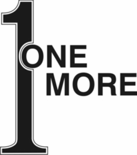 1 ONE MORE Logo (USPTO, 04/09/2010)