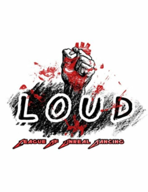 LOUD LEAGUE OF UNREAL DANCING Logo (USPTO, 25.03.2011)