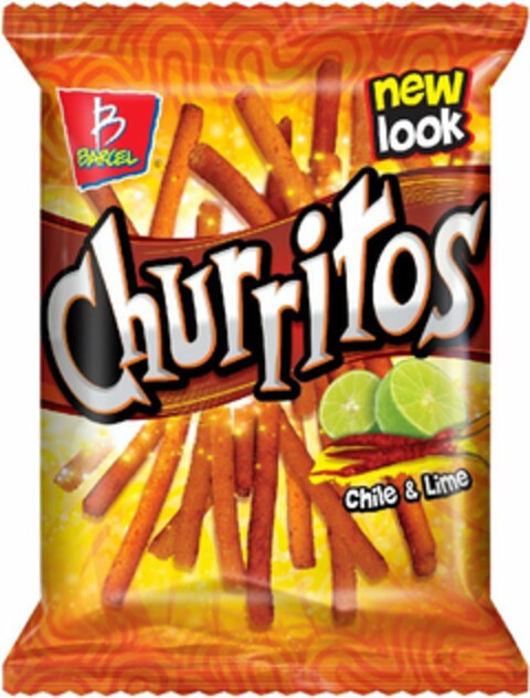 B BARCEL NEW LOOK CHURRITOS CHILE & LIME Logo (USPTO, 28.04.2011)