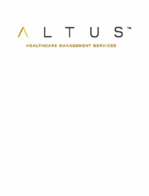 ALTUS HEALTHCARE MANAGEMENT SERVICES Logo (USPTO, 15.07.2011)