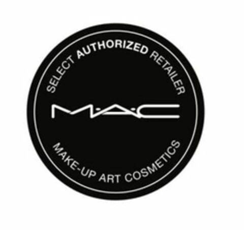SELECT AUTHORIZED RETAILER MAC MAKE-UP ART COSMETICS Logo (USPTO, 20.12.2011)