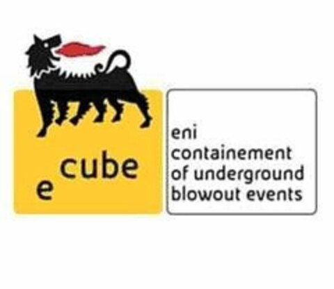 E CUBE ENI CONTAINMENT OF UNDERGROUND BLOWOUT EVENTS Logo (USPTO, 03/22/2012)