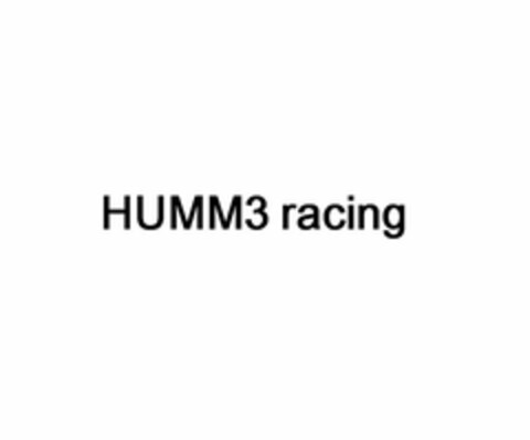 HUMM3 RACING Logo (USPTO, 27.09.2013)