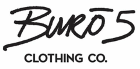 BURO 5 CLOTHING CO. Logo (USPTO, 10/04/2013)