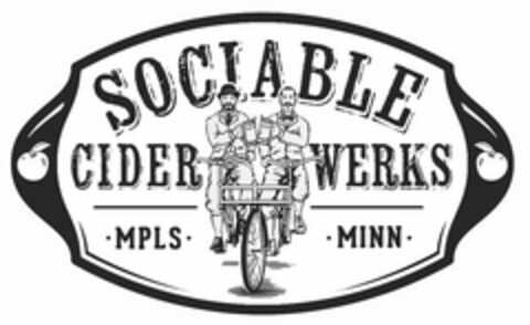 SOCIABLE CIDER WERKS · MPLS· ·MINN· Logo (USPTO, 12/31/2013)