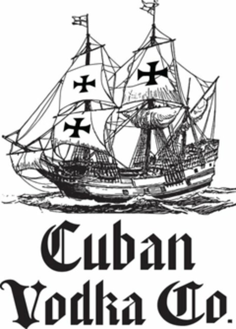 CUBAN VODKA CO. Logo (USPTO, 04.04.2014)