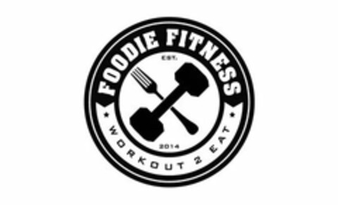 FOODIE FITNESS WORKOUT 2 EAT EST. 2014 Logo (USPTO, 02.07.2014)