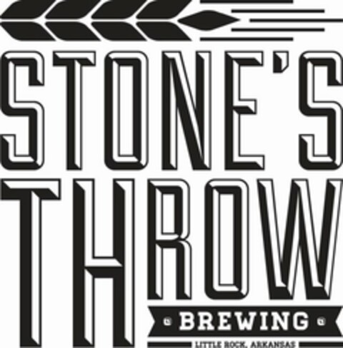 STONE'S THROW BREWING LITTLE ROCK, ARKANSAS Logo (USPTO, 10/13/2014)