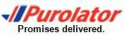 PUROLATOR PROMISES DELIVERED Logo (USPTO, 28.10.2014)