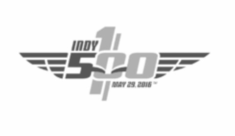 INDY 1 500 MAY 29, 2016 Logo (USPTO, 07/13/2015)