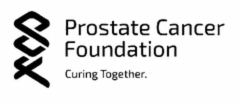 PCF PROSTATE CANCER FOUNDATION CURING TOGETHER. Logo (USPTO, 10/08/2015)