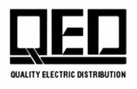 QED QUALITY ELECTRIC DISTRIBUTION Logo (USPTO, 10/09/2015)