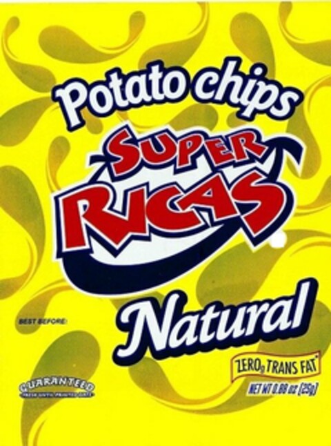 POTATO CHIPS SUPER RICAS NATURAL Logo (USPTO, 22.10.2015)