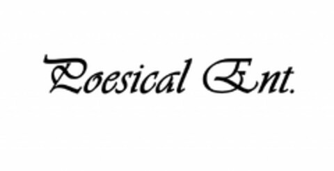 POESICAL ENT. Logo (USPTO, 18.11.2015)