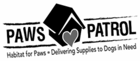 PAWS PATROL HABITAT FOR PAWS · DELIVERING SUPPLIES TO DOGS IN NEED Logo (USPTO, 04.04.2016)