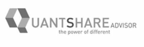 QUANTSHARE ADVISOR THE POWER OF DIFFERENT Logo (USPTO, 08/26/2016)