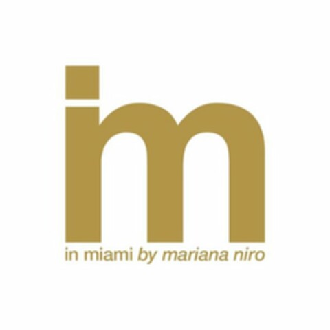 IM IN MIAMI BY MARIANA NIRO Logo (USPTO, 01/11/2017)